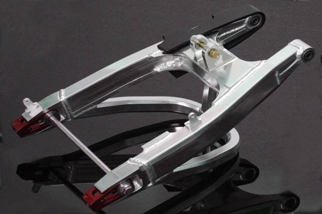 Swing arm under braced red aluminium, honda msx125 grom (msx10209)